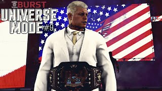 2K Univers Mode Shotgun Wrestling  BURST 9 CODY RHODES ERA  Fr [upl. by Natye]