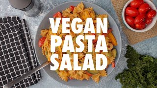 Vegan Pasta Salad  Loving It Vegan [upl. by Sucramd522]