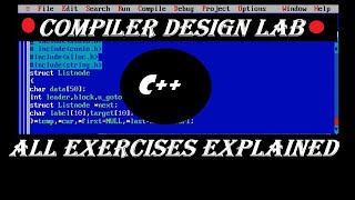 Compiler Design laboratory  Explained  TURBO C  Online C Compiler [upl. by Ayvid220]