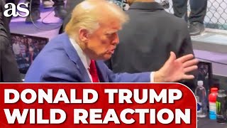 Donald Trump STUNNED WILD REACTION unfolds as JOE ROGAN greets him at UFC 309 [upl. by Fadil]