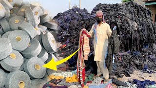 Top 3 Recycling Of Waste Garments And Maunfacturing Process Factory Videos l Used Garments Recycling [upl. by Ahsinrat]