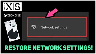 Xbox Series X S How to Restore Network Settings [upl. by Airotna]