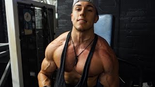 Chest Striations Chest Workout Natural Teen Bodybuilder Brandon Harding [upl. by Phelia]