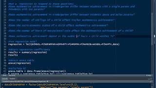 How to Run a Regression Analysis Using R and RStudio [upl. by Lleznov]