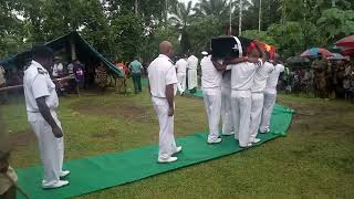 PNG Naval Burial Ceremony [upl. by Annairdna]