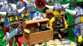 LEGO Vikings vs Knights Battle with 400 Minifigures [upl. by Reeher936]