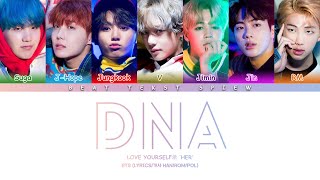 BTS DNA Color Coded Lyrics가사 HanRomPol [upl. by Ainerbas]