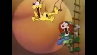 Garfield Fruit Snacks with Binky the Clown Commercial Spanish Dub [upl. by Herzberg]