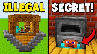 TOP 5 Illegal Houses in Minecraft [upl. by Chen]