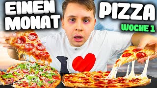 UNFASSBAR😨❗️Einen MONAT NUR PIZZA ESSEN🍕😨  SELBSTEXPERIMENT Woche 1 ICH GEHE AN MEINE GRENZEN❗️ [upl. by Le]