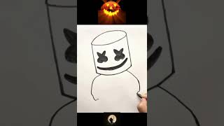 Einfache Bleistiftzeichnung  Halloween shorts drawing zeichnenlernen drawingtutorial zeichnen [upl. by Jasik390]