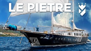 Take a look inside this gorgeous custom built sailing yacht quotLE PIETREquot [upl. by Regan]