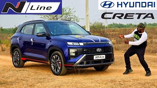 Hyundai Creta N Line First Drive Review  First on YouTube [upl. by Leinto]