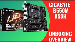 GIGABYTE B550M DS3H 🎯 Motherboard Unboxing and Overview [upl. by Jadwiga]