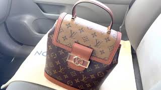 LOUIS VUITTON DAUPHINE REVERSE BACKPACK BAG REVIEW louisvuitton levoutique [upl. by Vachell]