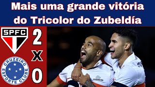 São Paulo vence o Cruzeiro e segue invícto com Zubeldía [upl. by Nnyladnarb]