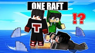 Were TRAPPED On A RAFT In Minecraft PART 2 😂  OMOCITY   Tagalog [upl. by Beaston]