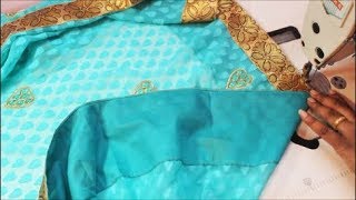 சேலை False தைப்பது எப்படி  How To Stitch Saree False [upl. by Onidranreb751]