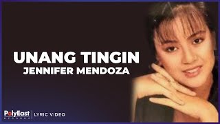 Jennifer Mendoza  Unang Tingin Lyric Video [upl. by Ivan]