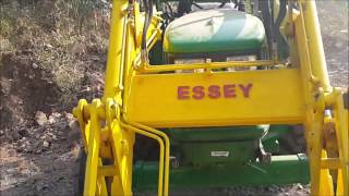 Esseys Backhoe Attachment Trials on JD 5310 Tractor [upl. by Brien]