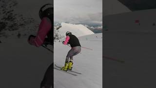 Skiing in 193cm skis skiing ski skiracing extremesports viral fyp [upl. by Irt666]