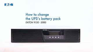 How to change the UPSs battery pack  Eaton 9130 2000 rack [upl. by Wolsniw]