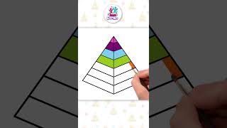 Pyramid Drawing Tutorial shorts drawing [upl. by Caffrey]