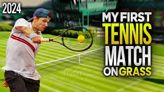 My First Tennis Match on Grass in 2024 [upl. by Kucik]