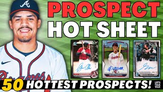 2024 MLB Prospect Hot Sheet 6  50 Hottest MiLB Players  Bowman Baseball Cards  Top Prospects 🔥📈 [upl. by Blim]