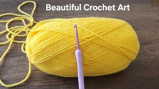 Wow Look how beautiful the crochet stitch is The most unusual 1 row crochet pattern stitch [upl. by Balf]