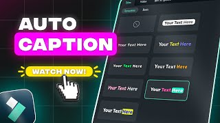 Fast And Easy Way To Add Auto Caption In Filmora [upl. by Kreiker]