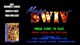 Mega SWIV EUR Megadrive  Gameplay 0627 [upl. by Adnomar]