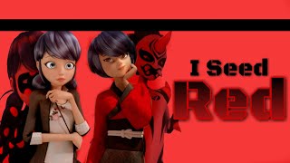 ➳I Seed Red •AMV• Kagami x Marinette  Miraculous Ladybug [upl. by Fidel814]