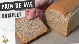 Recette de pain de mie complet maison [upl. by Crosby654]