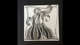 Easy Zentangle  Meditative Art  Gourdgeoustangle [upl. by Im]