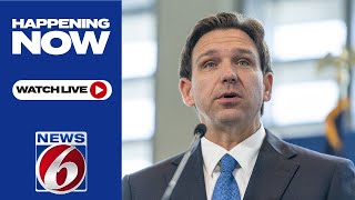 WATCH LIVE Gov DeSantis holds news conference as tropical storm churns in Gulf [upl. by Atiuqin]