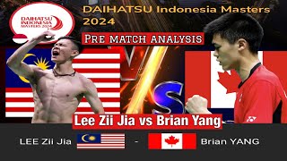 Lee Zii Jia vs Briyan yang  DAIHATSU Indonesia Masters 2024 leeziijia bwf indonesiamasters2024 [upl. by Suiramed]