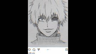 DRAW KANEKI💅fypシ゚viral fyp animation kaneki trendingshorts viralshort [upl. by Nyrret458]