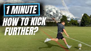 How To Kick The Ball Further  rugbybricks Goal Kicking [upl. by Nylatsirk726]