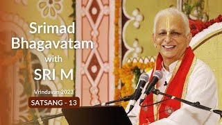 Srimad Bhagavatam  Satsang 13  Sri M  English  Vrindavan 2023 [upl. by Ahtabbat]