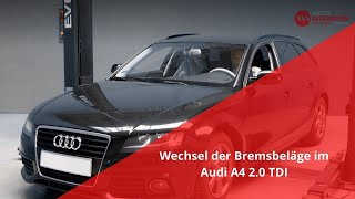 Bremsbeläge wechseln  Audi A4 20 TDI [upl. by Keslie]