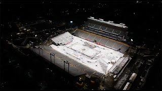 Soaring Over Tim Hortons Field  2022 Tim Hortons NHL Heritage Classic [upl. by Erotavlas]