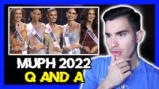 Miss Universe Philippines 2022 Reaction  Top 5 Question and Answer Q and A Review [upl. by Balthasar]