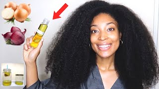 2 WAYS TO MAKE ONION OIL FOR MASSIVE HAIR GROWTH  HOW TO USE ONION OIL FOR EXTREME HAIR GROWTH [upl. by Alexandro]