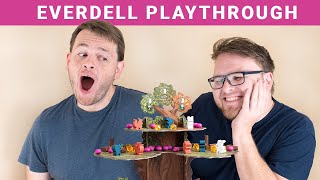 Everdell Board Game Playthrough [upl. by Hadeis306]