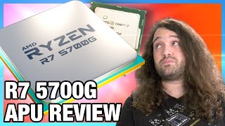 AMD 360 Ryzen 7 5700G APU Review amp Benchmarks vs R5 5600G R7 5800X amp More [upl. by Kreegar837]