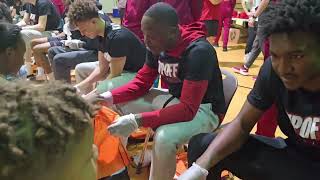 Razorback Men Give Back To Pine Bluff Community [upl. by Ramo908]