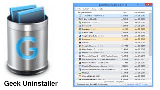 Geek Uninstaller EL MEJOR DESINSTALADOR GRATIS [upl. by Hump]