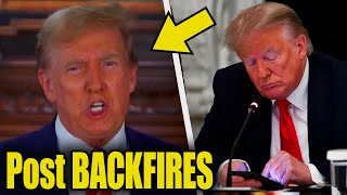 Trump Just POSTED This VIDEO … Immediately BACKFIRES [upl. by Siugram406]