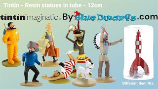 Tintin different Resin Figurines in tube  Tintinimaginatio  Moulinsart [upl. by Dumah872]